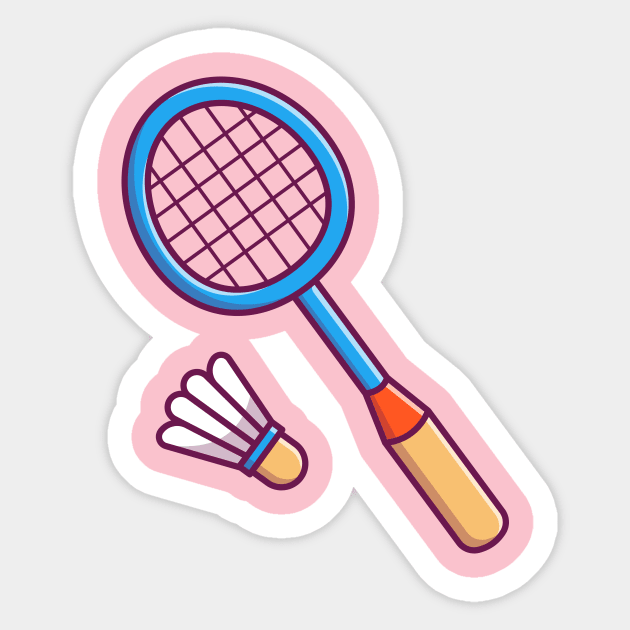 Racket And Shuttlecock Cartoon Sticker by Catalyst Labs